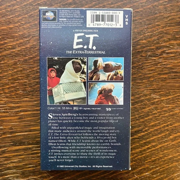 E.T. The Extra-Terrestrial VHS - Picture 2 of 4